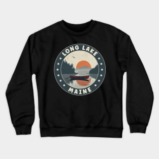 Long Lake Maine Sunset Crewneck Sweatshirt